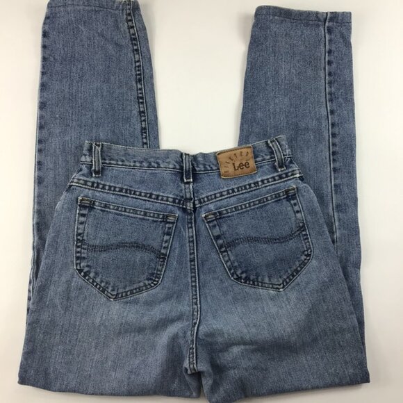 Vintage Lee jeans womens 10 USA 80s 90s structured denim high rise western rodeo - Picture 8 of 12